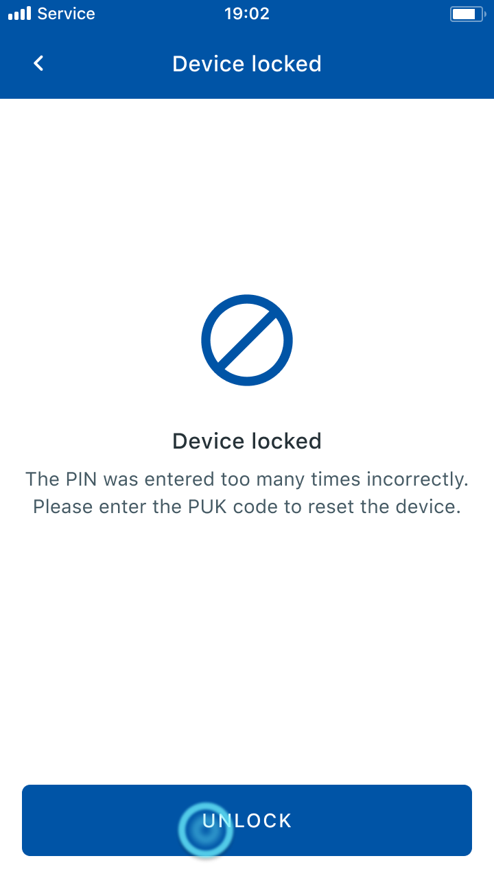 Device blocked