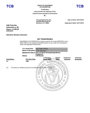 Networking Rut950 certification fcc frant jbp.png
