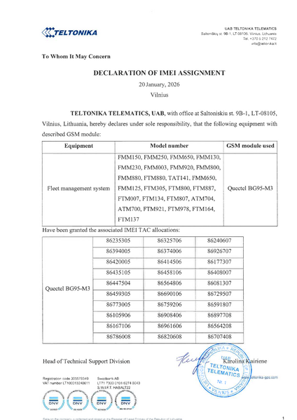 File:Declaration of IMEI assignment, BG95-M3, 2026-01-20.png